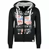 Geographical Norway Gitchen Men Sudadera con Capucha, Noir, S para Hombre