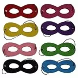 JEXOWIQ 8 pcs máscaras de ojos, mascara,máscara de mascarada,máscara de fieltro,accesorios de disfraz para máscara de fiesta de Mardi Gras,accesorios de carnaval de Halloween,accesorios de disfraces
