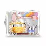 Olay Set De Regalo Con Neceser Y Face Roller Gratis, Regenerist Gel Crema De Día Vitamin C + AHA24 50ml Y Retinol Crema de Noche Con Niacinamida, Péptidos Y Complejo Retinoide 15ml