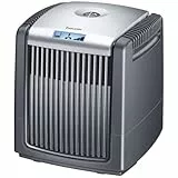 Beurer LW 230 Purificador de aire, humidificador y purificador de aire, para habitaciones de hasta 40 metros cuadrados, elimina el polvo, el polen, el pelo de animales y los olores