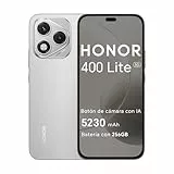 HONOR 400 Lite 5G - Smartphone de 8GB+256GB, Dual SIM NFC, 108MP con Botón con IA, 6.7'', Pantalla AMOLED con protección de la Vista, Batería de 5230mAh, IP65&SGS, MagicOS 9.0, Velvet Gray