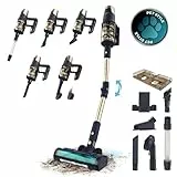 Cecotec Aspiradora Escoba sin Cable Conga Rockstar 10500 Solar AquaPet Flex. 780W, Máxima Potencia Succión 300AW, 100Mins Autonomía, Cepillo Hairless Antienredos, Tubo Flexible y Kit de Accesorios
