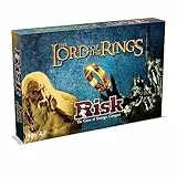 Winning Moves Juego de Mesa de Estrategia de Lord of The Rings Risk, únete a la Batalla de la Tierra Media Que Cubre Eventos de la Comunidad del Anillo, Las Dos Torres y El Retorno del Rey, Regalo