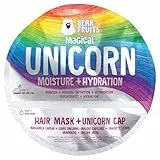 Mascarilla mágica hidratante para el cabello + gorro de ducha de unicornio de Bear Fruits, 20ml
