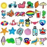 OUDQFCJ 30 Piezas Charms para Crocs, Pines Decorativos de Zapatos, Adornos de Dibujos Animados, Accesorios de PVC para Niños, Niñas, Adultos