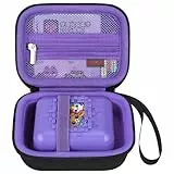 Elonbo Bitzee Digital Pet Interactive Virtual Toy Maleta, Juguetes electrónicos para Mascotas para Niños Bolsa de Almacenamiento de Viajes. Negro+Interior Morado
