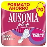 Ausonia Compresas Ultra Plus Normal Con Alas, 70 unidades, Protección Y Ligero Aroma Todo En Uno