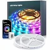 Tira LED 40 Metros, RGB Bluetooth Bande LED con Control Remoto e Inteligente Control de APP, Cambia el Color con la Musica, Para Decoración de Bares, Fiestas, Cocina, Habitación