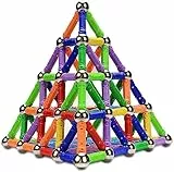 McDou Bloques Magnéticos de Construcción para Niños Palos Magnéticos 144 Piezas Stem Montessori Juguete Regalo Educativo para el Desarrollo Integral para Mayores de 4 Años Enseñanza del Color