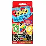 Mattel Games UNO H20 To Go, Juego de Cartas Resistentes al Agua, para niños +7 años y Adultos, Ideal para Playa , Nieve y Viajes , P1703