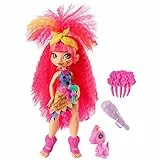 Mattel Cave Club Muñeca Emberly, muñeca prehistórica con Mascota y Accesorios GNL83