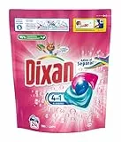 Dixan Adiós al Separar Total 3+1 Detergente en Cápsulas para Lavadora (24 lavados), jabón para la ropa de color. Limpieza, luminosidad y frescor en un único detergente para lavadora