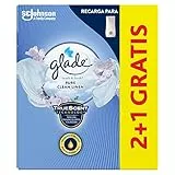 Un Toque by Glade® Fragancia Frescor de Ropa. Elimina los malos olores, Hasta 10 veces más frescor - 3 Recambios de 11ml