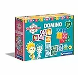 Clementoni - Tiempo Heroes lógica Domino Educativo 4 años-flashcards-Cartas de Juego para niños-Play for Future-Made in Italy, Multicolor, 16346