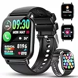 Reloj Inteligente Hombre Mujer, 1.91'HD Smartwatch con Llamadas Bluetooth, IP68 Reloj Deportivo con 112+ Deportivos Modos, Podómetro, Pulsómetro Monitor de Sueño, Pulsera Actividad para Android IOS.