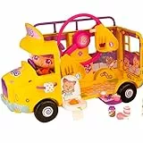 The Bellies From Bellyville - Mini Bellies Funny Bus, muñeca Mini Bonnie y un autobús Amarillo de los bebés traviesos con Accesorios, Atracciones y Juegos, Juguete Desde 3 años, Famosa (700017318)