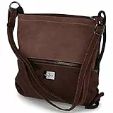 TOM TAILOR Bolso bandolera Elin para mujer, tamaño mediano, color marrón