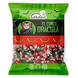 Caramelos Cerdán - Caramelos El Conde Drácula Sabor Sandía | Medio Kilo - Bolsa de 500 gr | Caramelo Duro Sin Gluten ni Alérgenos | Ideal para Fiestas, Eventos y Cumpleaños