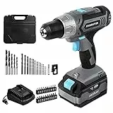 Cecotec Taladro Atornillador y Perforador de Batería CecoRaptor Perfect Drill 4020 Advance. Batería 20 V y 4000 mAh, Velocidad sin carga de 1550 rpm, Torque máximo de 46 Nm, 25+1 Posiciones