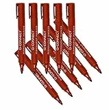 Q-Connect KF26047 - Marcador permanente de punta de bala, 10 unidades, rojo