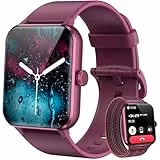 Blackview Reloj Inteligente Mujer con Llamadas Bluetooth, Pulsómetro/Oxímetro/Sueño/Podómetro, 1.85' Smartwatch con Whatsapp Mensajes, 100 Modos Deportivos, Pulsera Actividad para Android iOS