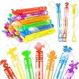 SULOLI 24 Piezas Mini Pompas de jabón，en 6 Colores，Pompas de Jabon Niños，Burbuja Varita de Burbujas para Cumpleaños Infantiles, Bodas, Halloween，Exteriores Juguetes para Niños