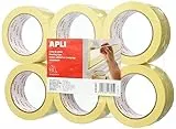 APLI 13825 - Cinta de pintor, 48 mm x 45 m, pack de 6 rollos