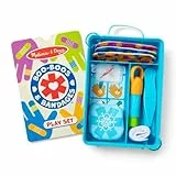 Melissa & Doug - Juego de imitación Reutilizable de Primeros Auxilios, pequeñas heridas y tiritas, para Edades de a Partir de 3 años - Certificados FSC