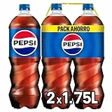 Pepsi regular Refresco de cola, packs de 2 botellas de 1.75 litros, 3.5 litros en total