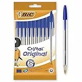 BIC Blister DE 10 Unidades - BOLI Cristal Azul - Punta 1.0MM