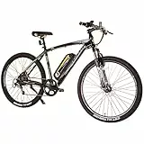 Swifty Mountain Ebike Bicicleta eléctrica todo terreno - Bicicleta óptima para ir al trabajo con cambio Shimano de 7 velocidades y frenos de disco - Hasta 25 millas con una carga - para adultos