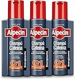 Alpecin Caffeine Shampoo C1 3x 250 ml | Champu anticaida hombre y con cafeina | Tratamiento para la caida del cabello | Alpecin Shampoo Anti Hair Loss Treatment Men