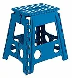 ARREGUI TB39-A Taburete Plegable para Cocina, Baño, Camping, 39 cm de Altura, Ibiza Blue