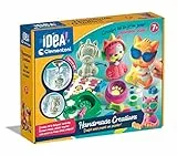 Clementoni - Creaciones hechas a mano - Juego de Creatividad e Imaginación - Moldes de Animales y Yeso - Escultura - Pinturas - Para niños de 7 años
