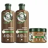 Herbal Essences Champú 2x350ml + Mascarilla 500ml Hidratante Aroma A Coco Para Pelo Muy Seco. Ayuda A Hidratar Intensamente, Cabello Suave Y Sedoso. De Origen Natural. Vegano, No Testado En Animales