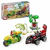 LEGO Marvel Spin y Electro: Duelo de Vehículos Dinosaurio, Coche y Moto de Juguete, Juguetes de Superhéroes y Regalo para Niños y Niñas de 4 Años o Más, Spidey y su Superequipo 11198
