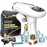Depiladora Laser ROIKKO® PREMIUM Con Función De Refrigeración | Laser Depilacion 600NM-1200NM | Depiladora Luz Pulsada | Depiladora Laser Mujer | Maquina Laser Depilacion | Luz Pulsada Depilacion