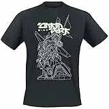 Linkin Park Reanimation Mega BOT Hombre Camiseta Negro S 100% algodón Vorne Bedruckt Regular
