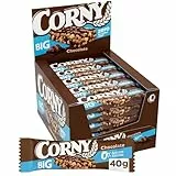 Corny Big, Barrita Sin Azúcares Añadidos Sabor Chocolate 0%, Más Grande, Más Chocolate, Textura Crujiente, Pack 24x40g