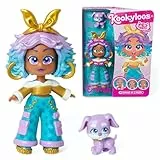 KOOKYLOOS Serie Pet Party EMMA- Muñeca coleccionable Emma con un perro de mascota. Incluye la muñeca Kookyloos Emma, 1 mascota, ropa y zapatos de moda y 1 accesorio. ¡1 muñeca, 3 caras diferentes!