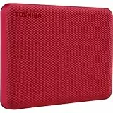 Disque dur externe - TOSHIBA - Canvio Advance - 2 To - Rouge