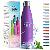 HoneyHolly Botella agua Acero Inoxidable, Botella Termica - 750ml sin BPA, Botella de Agua Deportiva, Doble Pared al Vacío a Prueba de Fugas, Cantimplora Termica para Gimnasio