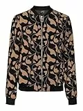 VERO MODA Bomber Vmcoco L/S Bombardero AOP Ga Wvn Noos, Negro, x_l Mujeres