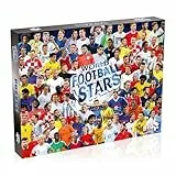Winning Moves Fútbol Puzzle 1000 piezas + Cartel - Rompecabezas premium con las leyendas más grandes del fútbol mundial – desafío ideal para verdaderos fanáticos