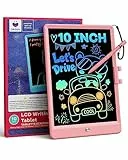 ORSEN Tableta de Escritura 10 Pulgadas, Tableta Gráfica Regalos para niños Niñas Bloc de escritura colorido, Aprendizaje de juguetes educativos para niños para niñas de 2 3 4 5 6 años (Rosa)