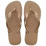 Havaianas - Top Tiras, Chanclas Cómodas, Duraderas y Ligeras, con Suela Antideslizante, Mujer, Rose Gold, 37/38 EU