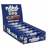 Nākd. Blueberry Muffin | Barritas Raw de Fruta y Frutos Secos | 100% Ingredientes Naturales | Sin Azúcar Añadido | 18 x 35g | 630g