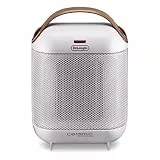 De'Longhi HFX30c18.IW - Calefactor cerámico vertical, 2 ajustes de potencia de 900 y 1800 w, auto regulable e innovador, blanco