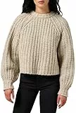 Wrangler Sudadera de Manga Puff, Avena, XS para Mujer