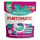 PUNTOMATIC | Cápsulas Tricámara Frescor | Detergente Lavadora para Ropa Blanca y de Color | Quitamanchas | 22 lavados